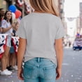 thumbnail image 4 of WEIGFI Child Toddler Boys Tee American Flag Bow Independence Day 4Th Of July Graphic Print Clothes Casual Short Sleeve Crew Neck Comfort Adorable Party Tops,Grey,6-7 Years, 4 of 5