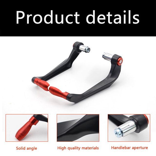 Guardamanos de aluminio CNC para motocicleta protectores de mano para manillar de 7/8 pulgadas 1 par JShteea Accesorios para autos y motos