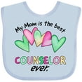 thumbnail image 3 of Inktastic My Mom is the Best Counselor Ever Boys or Girls Baby Bib, 3 of 4