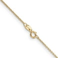 thumbnail image 4 of 14K Yellow Gold Cable Chain Styles Necklace 14 inch .9 mm with Spring Ring Clasp 0.9, 4 of 5