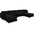 thumbnail image 2 of Meridian Furniture Julia Black Velvet Modular Sectional, 2 of 7