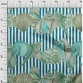 thumbnail image 3 of oneOone Polyester Spandex Dusty Teal Green Fabric Sea Shells Ocean Craft Projects Decor Fabric Printed By The Yard 56 Inch Wide, 3 of 4