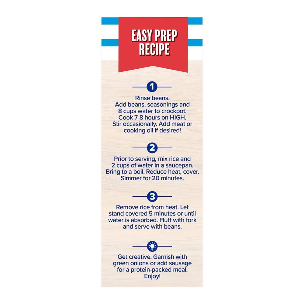 (2 pack) Blue Runner Foods Family Meal Kit, Red Beans & Rice, Box Kit, 9 Servings
