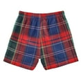 thumbnail image 7 of FORMRS Boys Swim Trunks Quick Dry Mesh Liner Boardshorts Sizes XS-XL, Red Green Pattern, 7 of 7