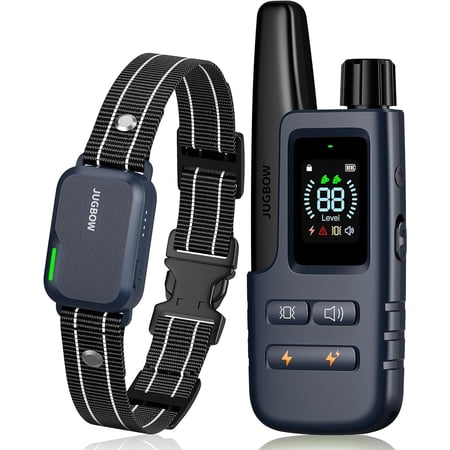 Jugbow Dog Shock Collar 2 Dogs - 3300Ft Dog Training Collar with Remote IPX7 Waterproof Electric Collar with 4 Training Modes Rechargeable e-Collar for Small Medium Large Dogs (10-120Lbs)