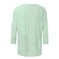 thumbnail image 4 of ZDNIXIAN Womens Long Sleeve Shirts Tops ,Crew Neck Long Sleeve Casual Shirt, Loose Fit Mixed Stripe Pullover Top, Lightweight Relaxed Fit Daily Fashion Tunic, 4 of 5