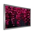 thumbnail image 2 of Designart "Fuchsia Flowers Cascade in Pink and Black" Floral Framed Wall Art Decor - Traditional Pink Fuschia Bedroom Framed Canvas Wall Art, 2 of 6