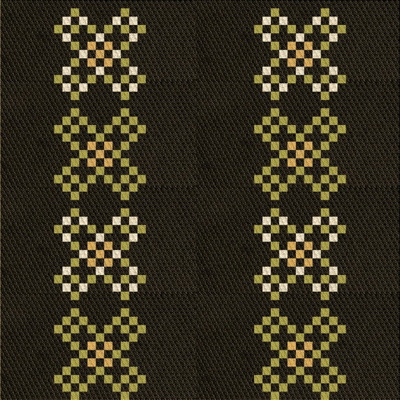 Ahgly Company Indoor Square Patterned Red Dirt Brown Area Rugs, 6' Square