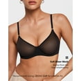 thumbnail image 3 of Women's Sheer Demi Balconette Bra Sexy Mesh Unlined Underwire See Through Demi Bras, 3 of 6