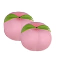thumbnail image 2 of Peach Stress Relief Squeeze Toy, Slow Rising Realistic Fruit Foam Decompression Toy, Soft Elastic Relaxation Anxiety Reduction Desk Toy, Portable Decorative Photography Display Prop Toy, 2 of 9