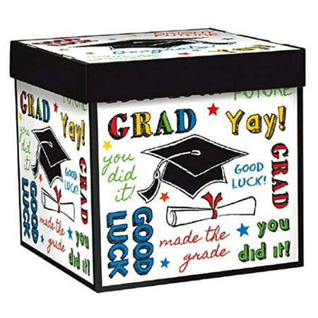 Graduation Party Gift Box, 1 Pieces, Made from Cardboard, Any theme, 7 1/2