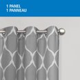 thumbnail image 2 of Mainstays Ogee Print 84" Light Filtering Drapery Grommet Window Curtains Panel, 2 of 6