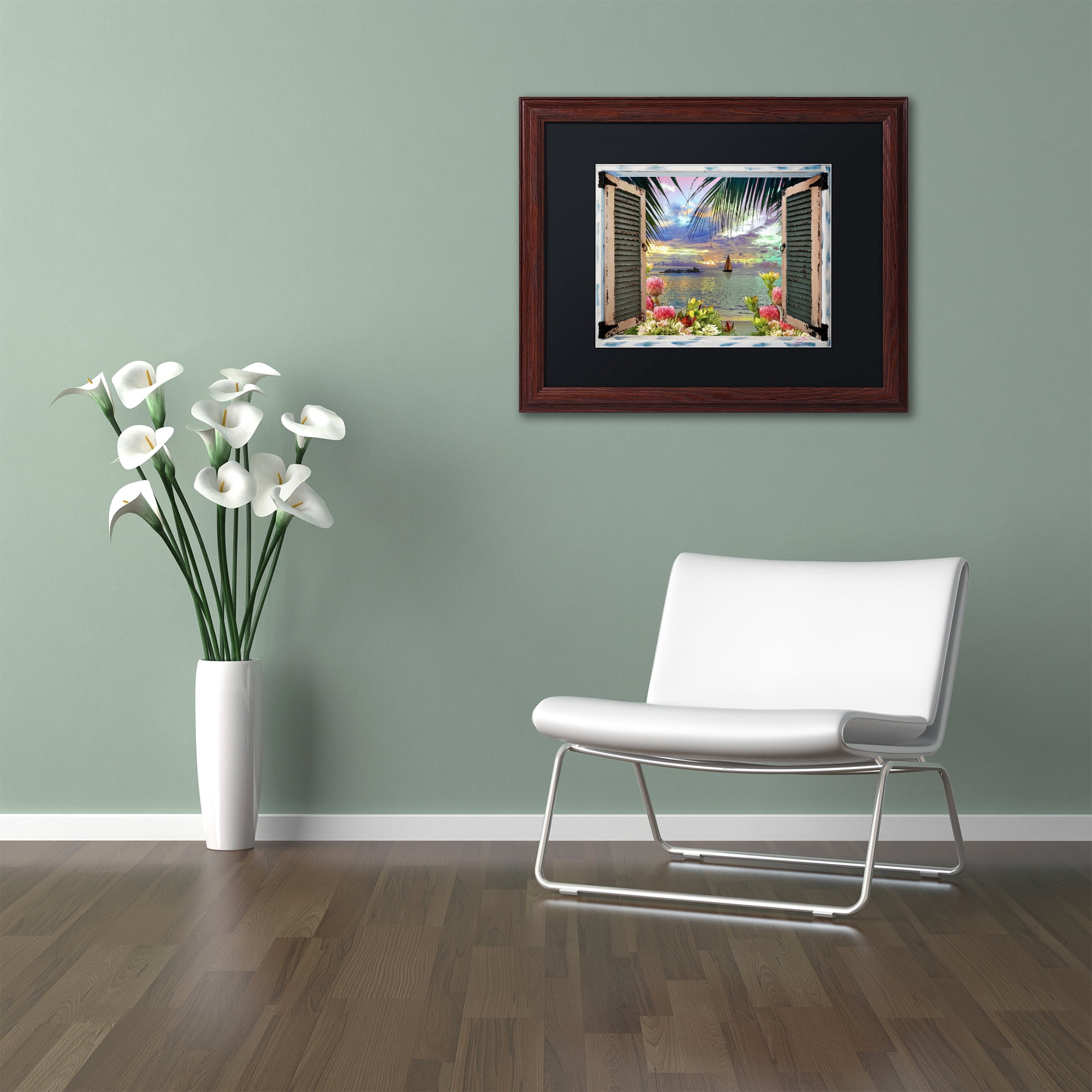 Trademark Art Landscape Framed Art Print, by Leo Kelly