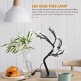 thumbnail image 2 of KAKOWELY Lámpara de árbol de rosas con alimentación USB, lámpara de mesa para dormitorio, luz LED de árbol de rosas iluminada, 2 of 5