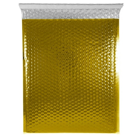 UPC: 0609722709071 | JAM Bubble Mailers  12 x 15.5  Gold Metallic  12/Pack  Peel & Seal