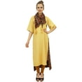 thumbnail image 3 of Bimba Women's Black Rayon Kurta Kurti With Scarf Casual Formal Tunic Blouse-8, 3 of 9
