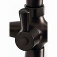 thumbnail image 4 of Kingston Brass KS288ORB Essex 7" Center Deck-Mount Clawfoot Tub Faucet with Hand Shower, Oil Rubbed Bronze, 4 of 8