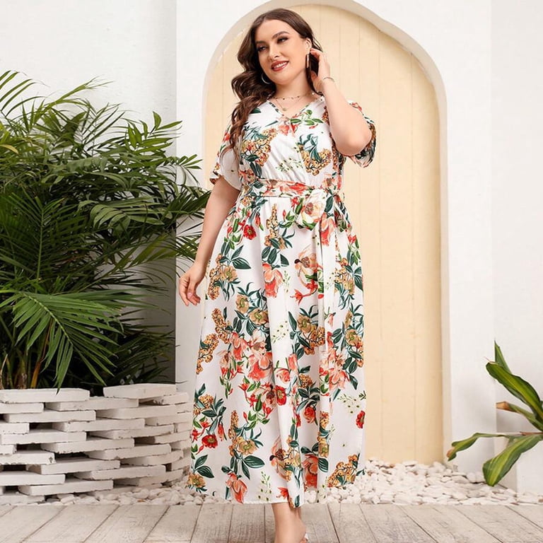 the black v neck floral short sleeve maxi dress Lisa Colly Women's Summer Beach Dress V Neck Floral Print Short Sleeve Maxi Dress Elegant Cocktail Party Dress (Black,Small) at Amazon Women's Clothing store