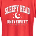 thumbnail image 2 of Instant Message - Sleepy Head University - Women's Short Sleeve Graphic T-Shirt, 2 of 6