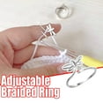 thumbnail image 1 of Wiueurtly Clearance Adjustable Knitting Loop Crochet Loop Knitting Accessories Knitting Ring 1PC, 1 of 4