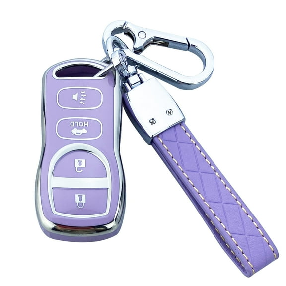Yuebutor Key Fob Cover Case Compatible with Nissan Infiniti Pathfinder Frontier Murano Titan Xterra FX35 FX45 QX4 Accessories