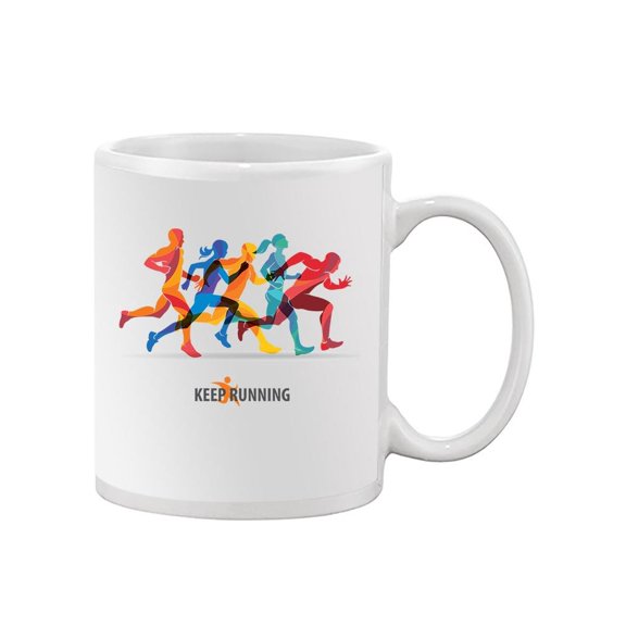 Colorful Runners Silhouettes. Mug Unisex's -Image by Shutterstock