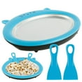 thumbnail image 3 of Ice Cream Roll Maker Household Cute Cat-Shape Fried Yogurt Machine Plate with 2 Spatulas Children Homemade Instant Ice Cream Maker Pan, 3 of 8
