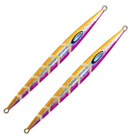 UPC: 0847029096511 | JYG Pro Fishing Stryke Jig- 80G Orange-Purple