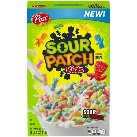 Post Sour Patch Kids Breakfast Cereal, Sour Then Sweet, (Best Healthy Cereal For Kids)