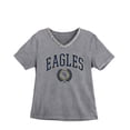 thumbnail image 5 of Women's Gameday Couture Gray Georgia Southern Eagles Iconic Edge Rhinestone V-Neck T-Shirt, 5 of 7