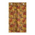 thumbnail image 1 of Burnt Orange Hanging Pocket Organizer, Abstract Autumn Doodle Trees in Warm Tangerines Tones Fall Forest, Printed Polyester Storage Bag with Pockets, 21" x 31", Multicolor, 1 of 2