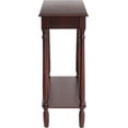 thumbnail image 5 of Urbanest 28.25'' Console Table,entryway Table, Narrow Sofa Table with Shelves, Entrance Table for Hallway, Entryway, Living Room, Foyer, Corridor, Office, 28.25'' H X 28.25'' W X 11.8'' D,Walnut, 5 of 7