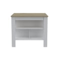 thumbnail image 2 of FMFURNITURE Brooklyn Kitchen Island with Open Storage Engineered Wood Light Oak, 2 of 6