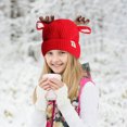 thumbnail image 2 of KPOPLK Toddler Boy Winter Beanie Baby Knit Hat Warm Girl Beanies Newborn Cute Hats for Kids(0-24 Months,Red), 2 of 9