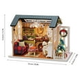 thumbnail image 5 of Carevas DIY Christmas Miniature 3D Wooden Dollhouse, 5 of 7