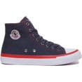 thumbnail image 2 of Guess Malibu Hi Men's Hi-Top Lace Up Canvas Sneakers In Navy Size 8, 2 of 6