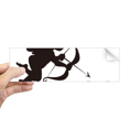 thumbnail image 1 of Cupid Angel Red Heart Pattern Rectangle Bumper Sticker Notebook Window Decal, 1 of 1