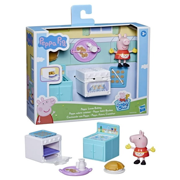 Set de juego para hornear con forma de Peppa Pig F4393, 1 figura y 5 accesorios