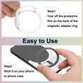 thumbnail image 3 of Uxcell Magnetic Adapter Ring, Magnetic Wireless Charger Conversion Kit Black, 3 of 8