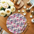 thumbnail image 2 of Round Placemats Flower Floral Branch 15 inch Set of 4 Table Mats for Dining Table Bird Branch Leaves Heat Resistant Non-Slip Kitchen & Home Decorative Place Mat Set, 2 of 8