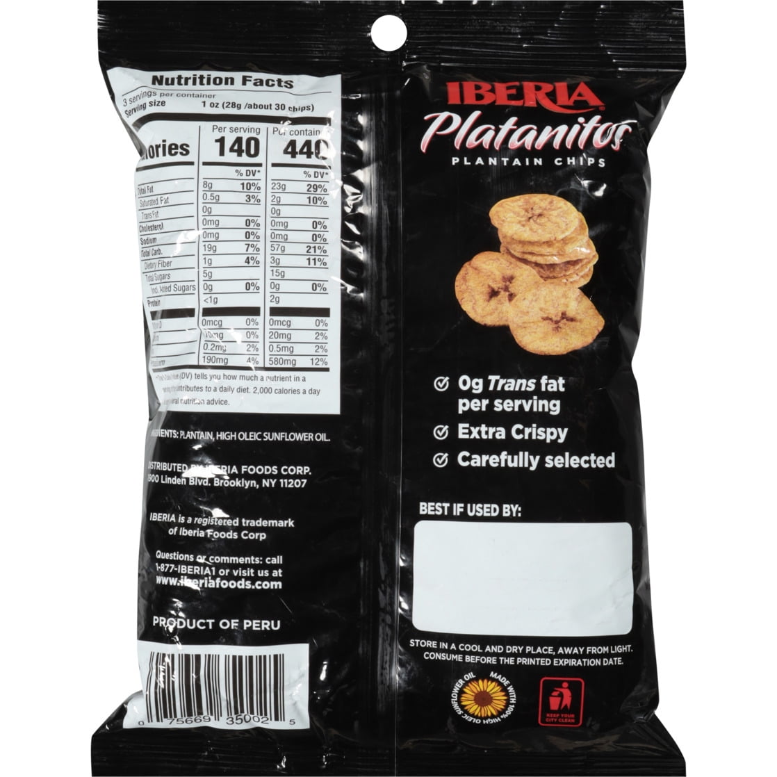 Iberia Platanitos Sweet Plantain Chips 3 oz