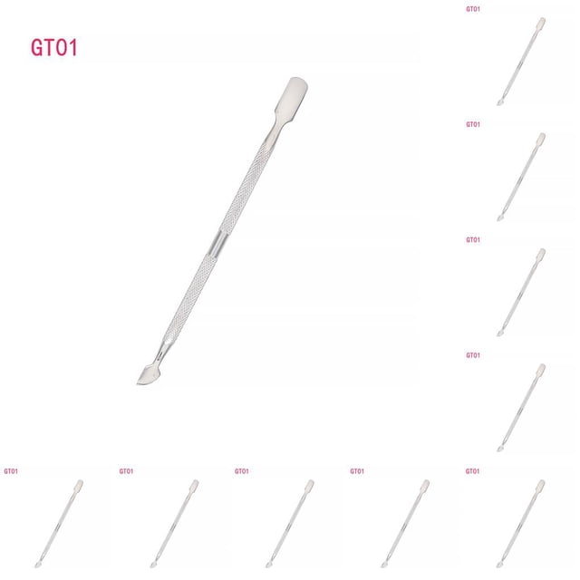 Soidarity Nail Cuticle Pusher Double End Nail Polish Remover Tool Kit Stainless Steel Manicure Trimmer, GT01 GT01 10piezas Soidarity CBP154334