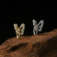 thumbnail image 3 of Mightlink 1Pc U-Shaped False Nose Ring Butterflies Shape Nose Stud Shining Inlaid Non-piercing Nose Clip Jewelry Gift, 3 of 7