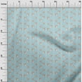 thumbnail image 3 of oneOone Silk Tabby Light Blue Fabric Animal Dress Material Fabric Print Fabric By The Yard 42 Inch Wide, 3 of 5