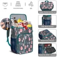 thumbnail image 5 of Travel Cooler Bag - Pioneer Flower Floral Print Pattern Camping Beer Cooler Backpack with Bottle Opener- Waterproof Insulated Picnic Backpacks - Cooler Bag for Beach, 5 of 6