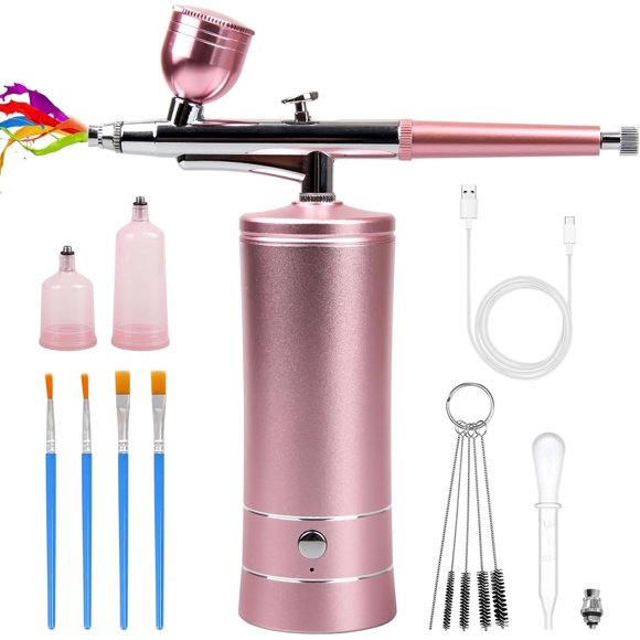 Compresor inalámbrico recargable Airbrush Kit con pistola de aerógrafo