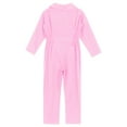 thumbnail image 4 of Raenseen Kids Boys Mechanic Coveralls Long Sleeve One Piece Flightsuit Overalls Jumpsuit Boiler Suit Pink 10, 4 of 5