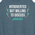 thumbnail image 3 of Instant Message - Introverted Will Discuss Plants - Women's Racerback Tank Top, 3 of 6