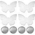 thumbnail image 1 of 4 Pièces Nappe Magnétique Poids Aimant Fenêtre Rideau de Douche Poids Draperie Pendentif pour Tables de Pique-Nique Poids Nappe Extérieur Style Papillon, 1 of 5