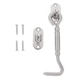 thumbnail image 4 of FELTECHELECTR 1Set Barn Door Lock for Interior Doors Heavy Duty and Safe Silver, 4 of 7